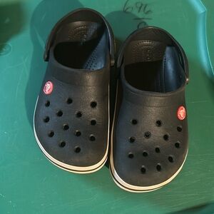 Black Crocs kid size 13